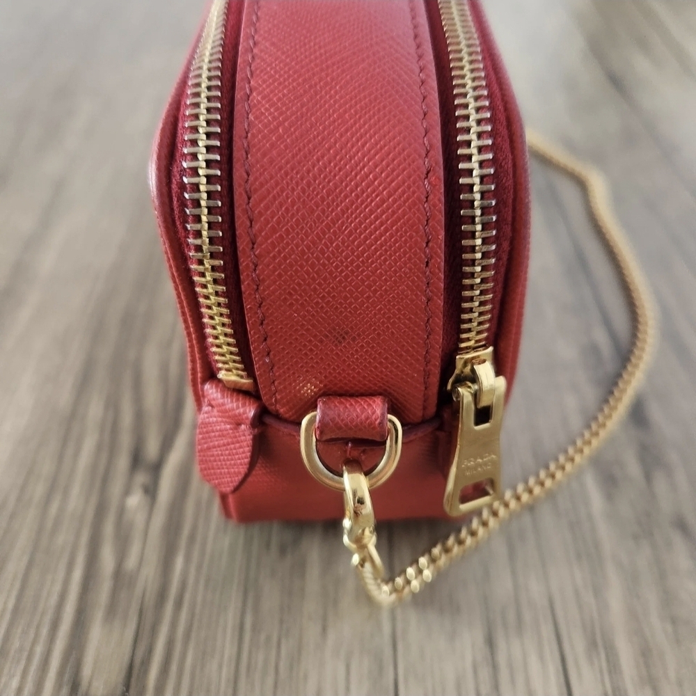 Prada Red Leather Camera Bag - Picture 6 of 10